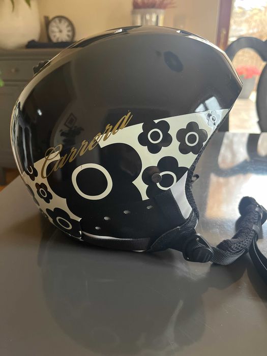 kask narciarski damski z goglami