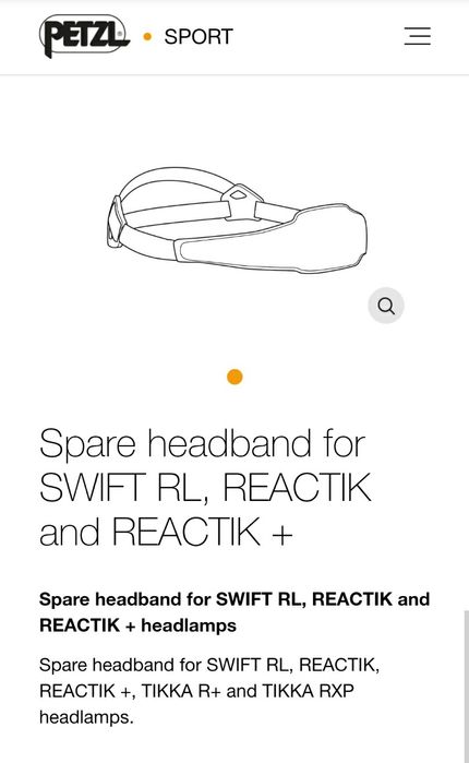 Elástico para frontal Petzl - Petzl headband