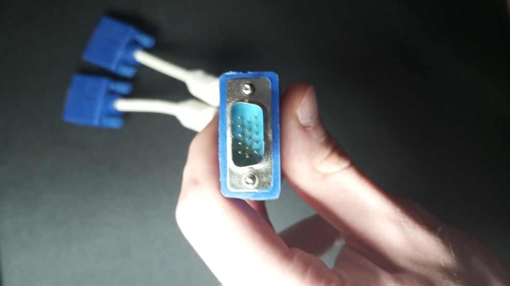 Перехідник VGA - 2 VGA 10 см
