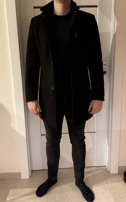 Płaszcz wełniany męski Franco Feruzzi Leger