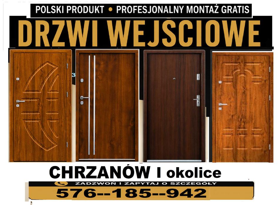 Drzwi wejściowe ZEWNĘTRZNE-wewnętrzne z montażem DO MIESZKANIA W BLOKU