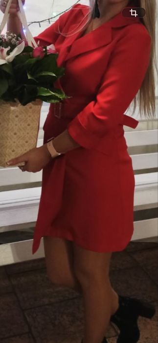 Сукня -піджак  червона.