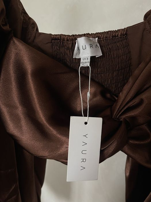 Топ блуза Zara топ з довгим пишним рукавом