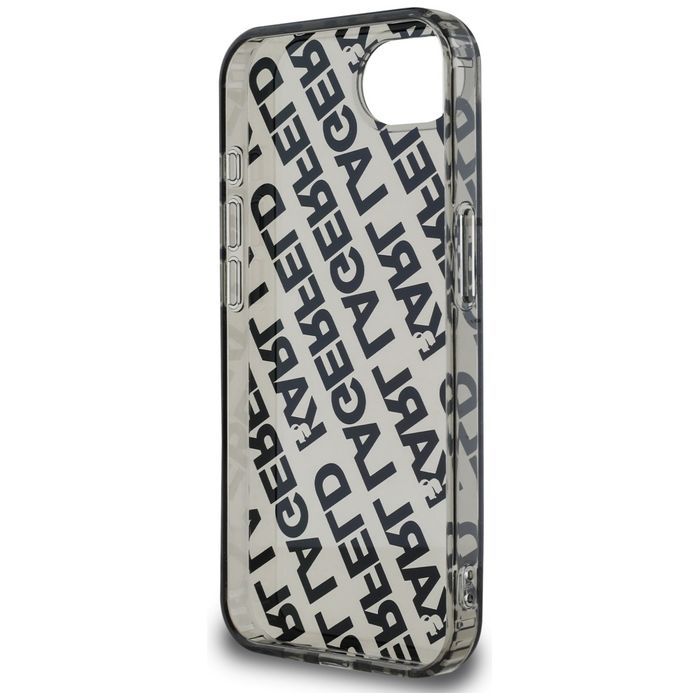 Etui Karl Lagerfeld IML Repeat Logo do   iPhone 16e srebrny
