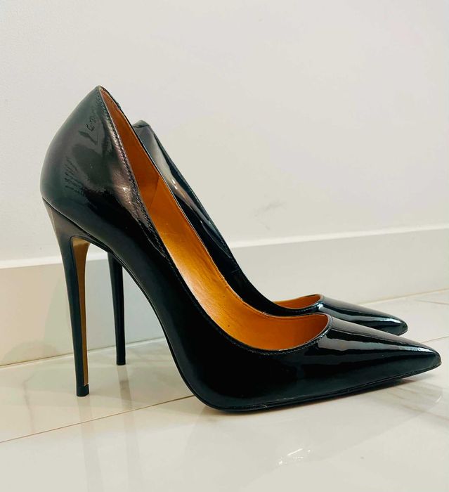 Buty KAZAR Natalie – czarne lakierowane, rozmiar 40 – stan idealny