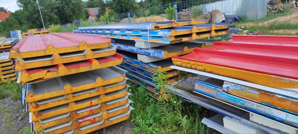 Płyty warstwowe  DACHOWE II gatunek. Różne grubości PROMOCJA!