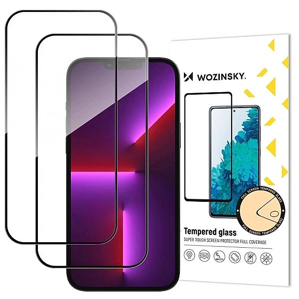 Zestaw 2 szkieł hartowanych Wozinsky Full Glue Tempered Glass na iPhon