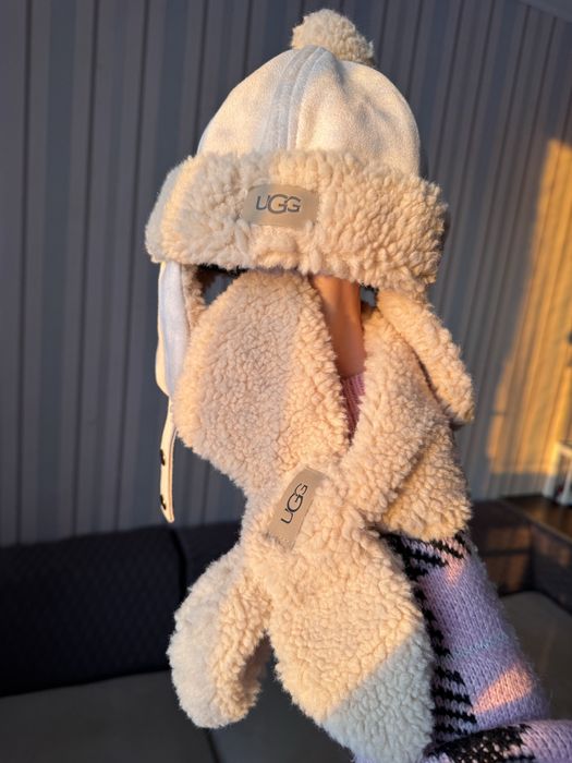 Комплект шапка та шарф ugg дитячий