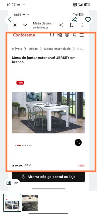 Mesa com 4 cadeiras