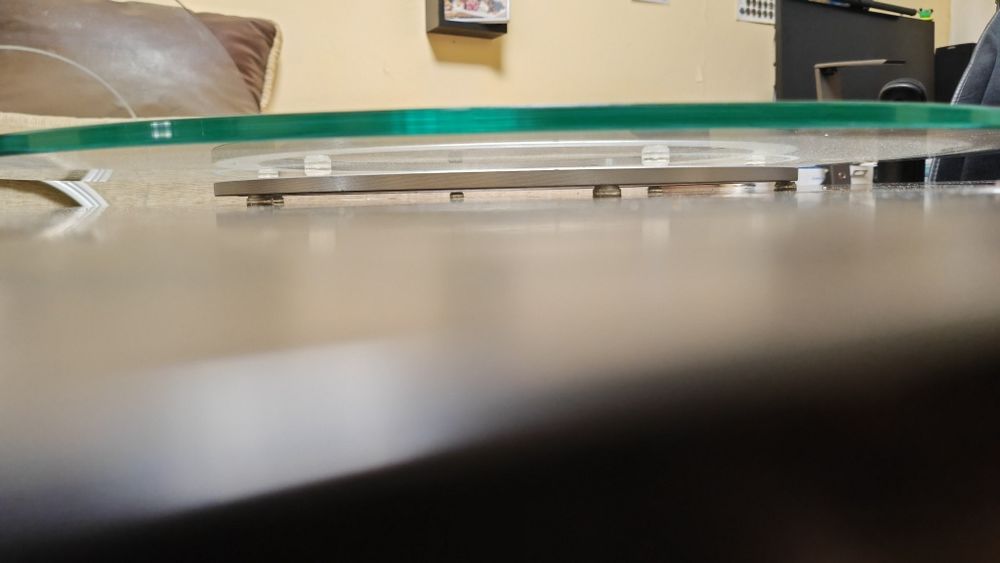 Lazy Susan. Поворотна скляна стільниця. Китайська традиційна.