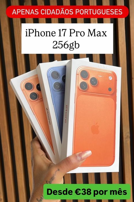 Iphones 17 pro max 17 pro air as prestações desde 40€ mês
