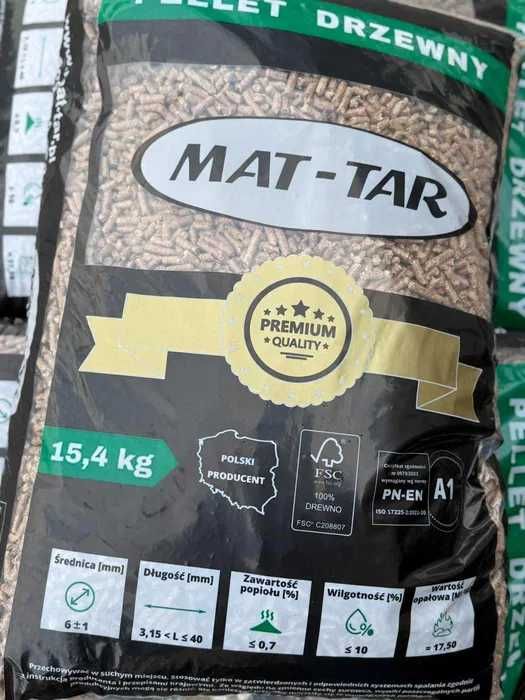 Pellet Polski PREMIUM A1 certyfikowany, transport