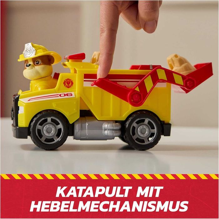 Щенячий патруль Рятувальна вантажівка з фігуркою Здорованя Paw Patrol Fire Rescue Rubble Rescue Fire Dump Truck Spin Master