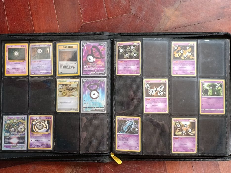Cartas pokemon NM coleção Unown