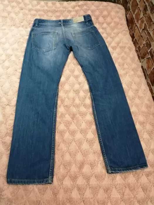 Jeansy Męskie BERSHKA | Rozmiar M | 100% Bawełna | Niebieskie Slim