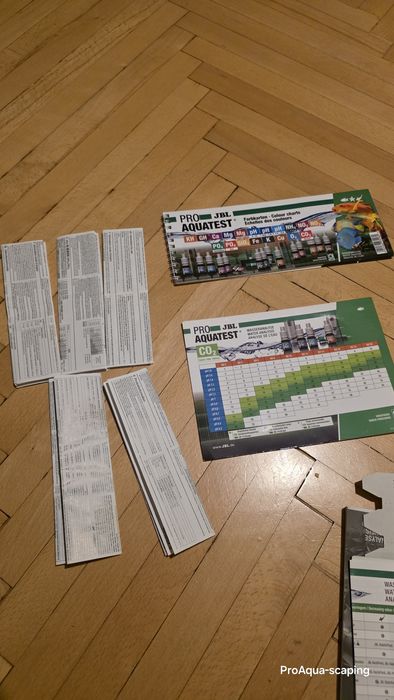 Walizka z testami JBL + sera, testy do wody akwarium