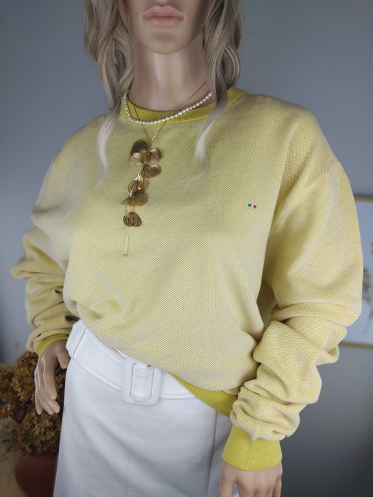 Bawełniany sweter Manzini na wiosnę sweterek kardigan bluza dzianinowa