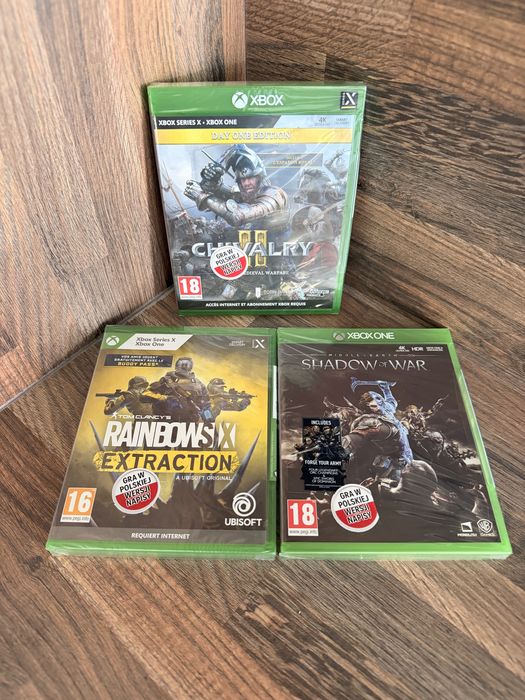 Xbox One Series X Shadow of War, Rainbow Six, Chivalry 2! Nowe!