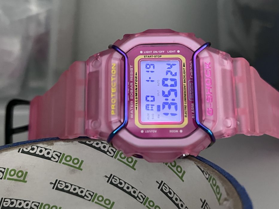 Casio G-SHOCK DW-5600 custom pink jelly