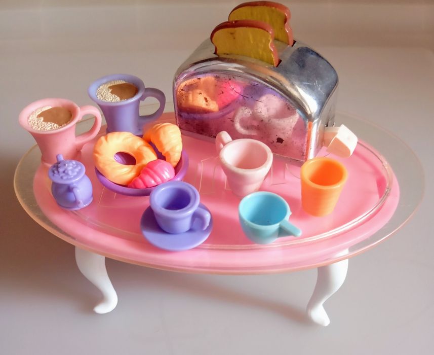 Barbie acessórios para refeição.