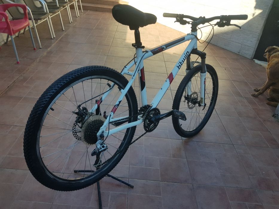 Bicicleta roda 26 rockrider travão de disco revisão feita