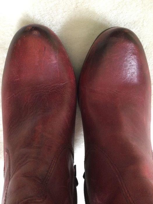 Buty damskie skóra - cieniowana botki 38