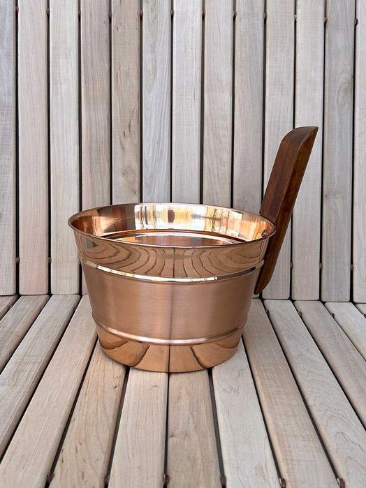 Wiaderko miedziane do sauny o pojemności 4L SaunaStyle