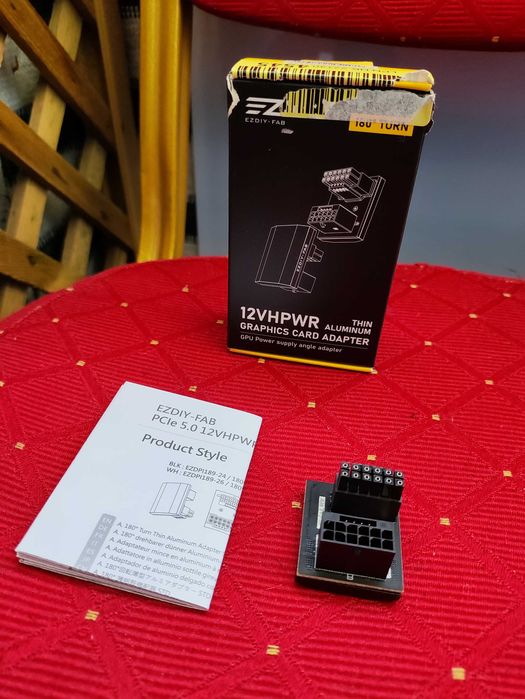 Adapter zasilania Karty Graficznej VGA PCIe RTX40 EZDIYFAB 12VHPWR