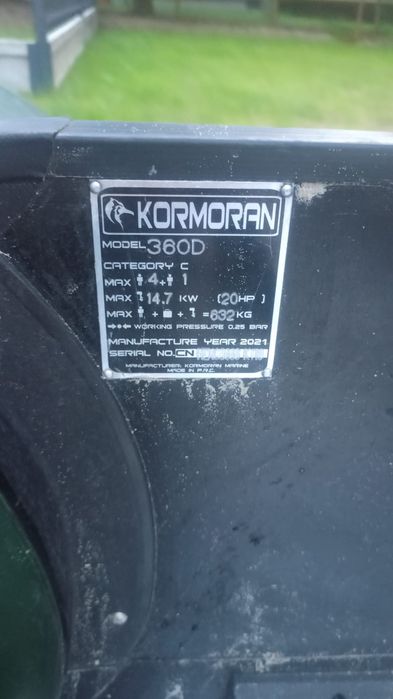 Ponton Kormoran i Silnik