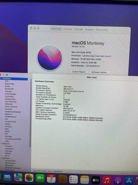 Mac Mini Z0R7 (i5/DDR3 16Gb/SSD 240Gb): 4 000 грн. - Настольные