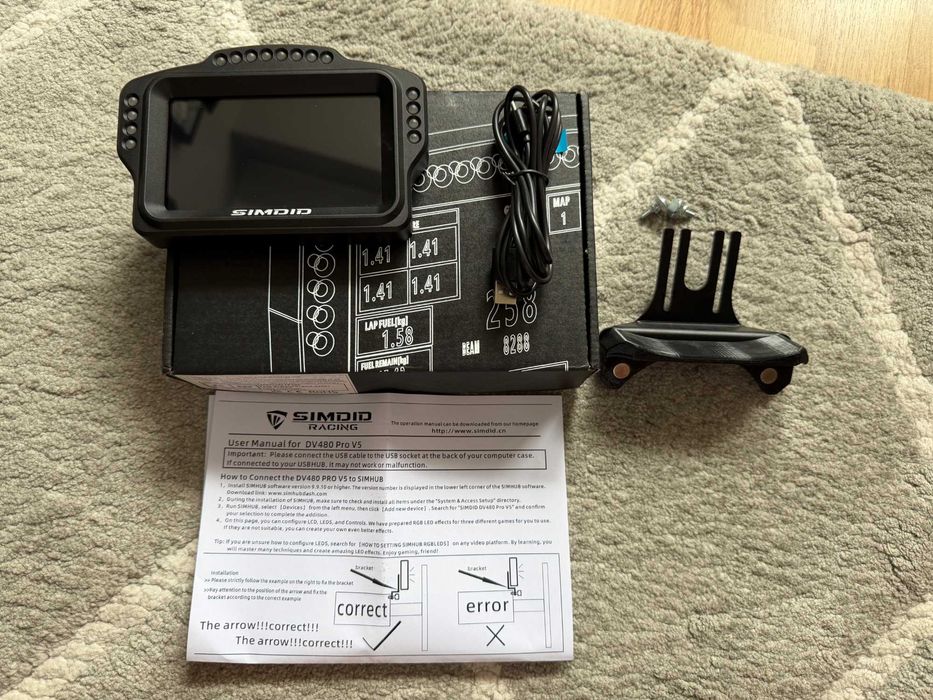 SIMDID DV480 Pro V5 — Dashboard Sim Racing