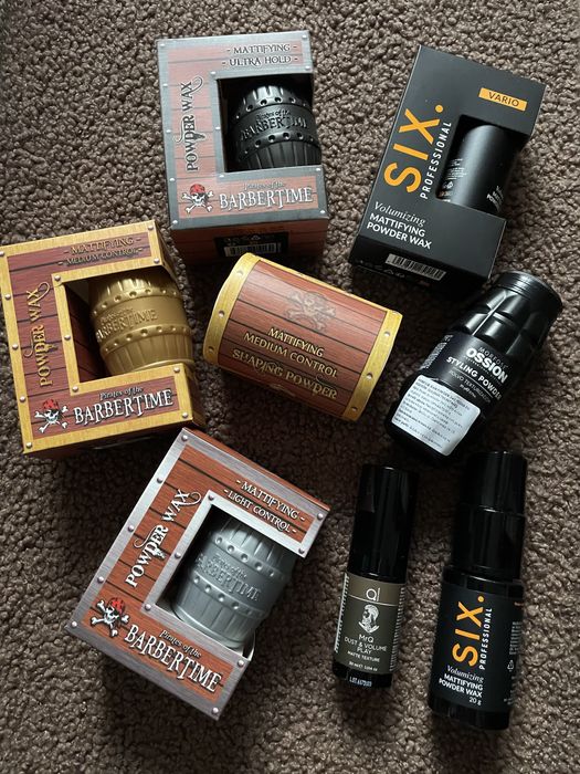 Пудра матуюча для вкладання волосся   OSSION,  SIX, BARBERTIME   20гр