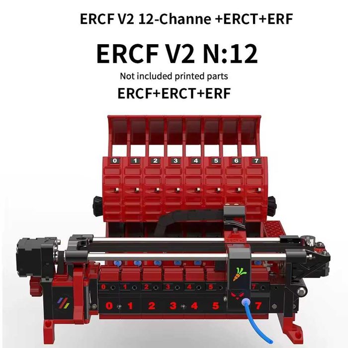 MMU ERCF + ERCT + ERF v2 12 кольорів, KIT, без друкованих деталей