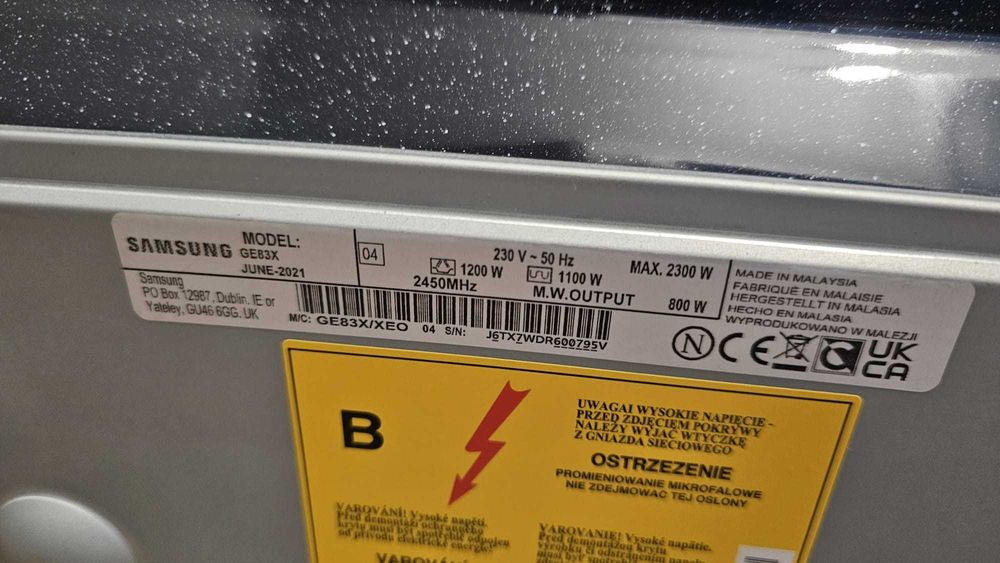 Kuchenka mikrofalowa SAMSUNG GE83X 800W stan idealny!
