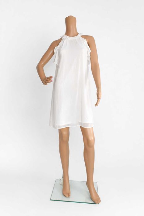 Biała sukienka Nell.com 36 zwiewna elegancka lekka
