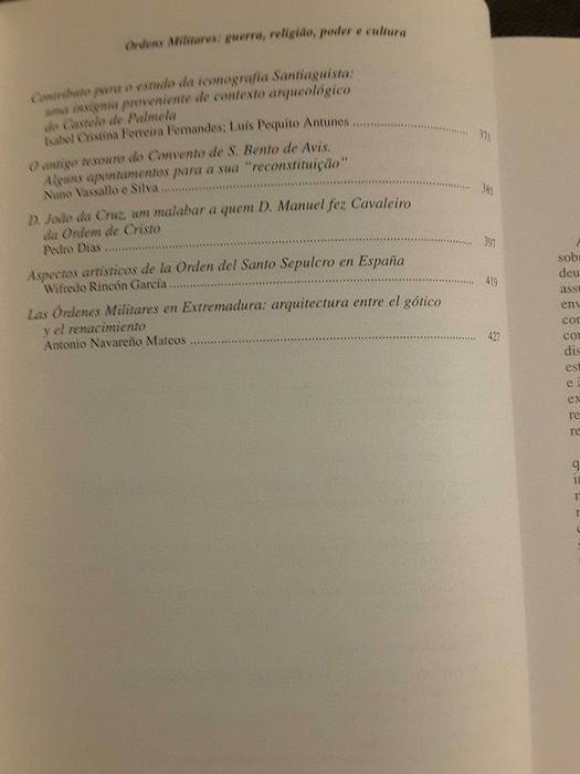 Ordens Militares Guerra, Religião, Poder e Cultura