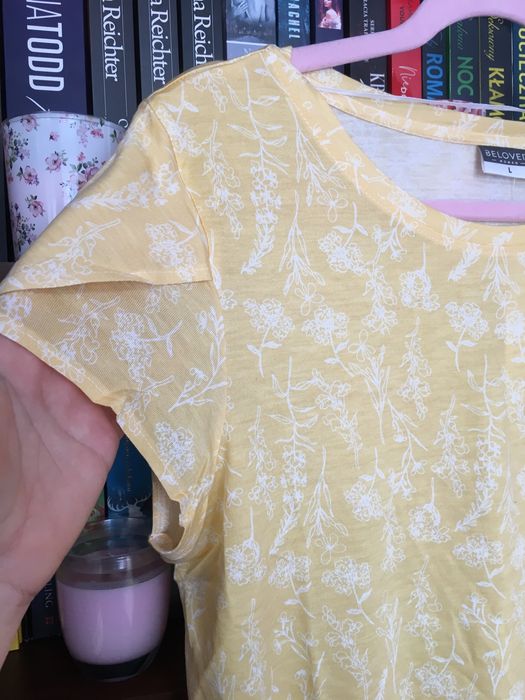 Podkoszulek żółty w kwiatki L Pepco