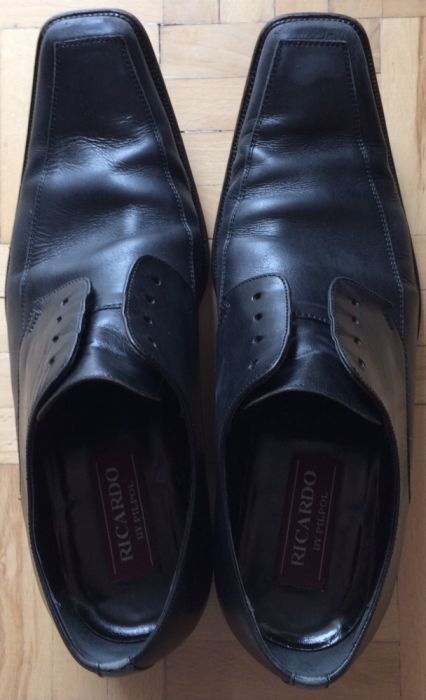 Buty skórzane męskie, Ricardo, rozmiar 41, eleganckie
