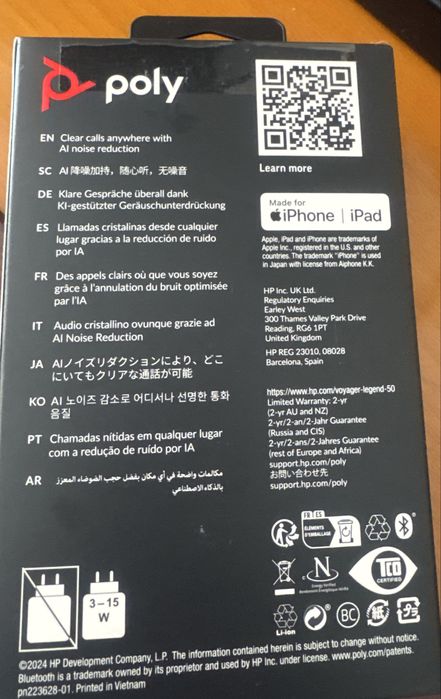 Poly auricular Bluetooth