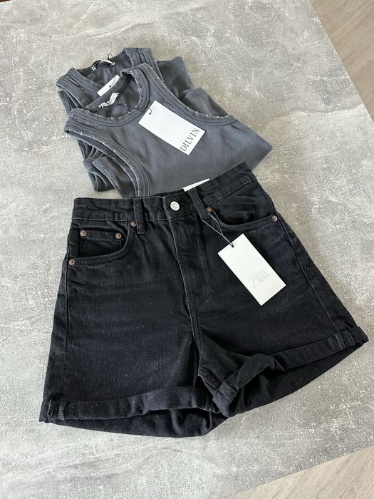 Шорти джинсові Zara висока посадка 7 моделей