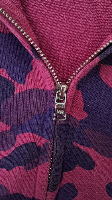 BAPE Purple Camo Shark Hoodie