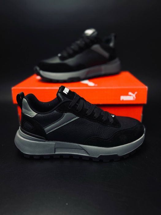 Не промокающие красовки Puma/ пума мужские деми/кожаные кросы пума