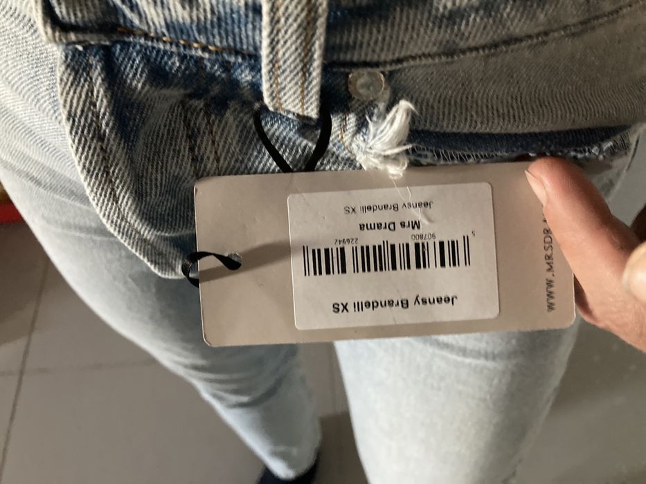 Spodnie Mrs Drama jeansy dzinsy xs spodnie