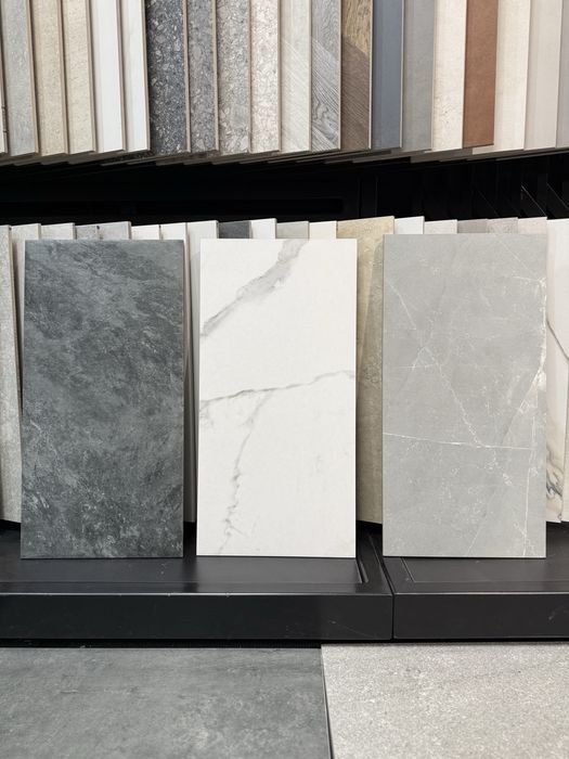 Płytki Podłogowe Ścienne Gres 30 X 60 kamień calacatta carrara szare