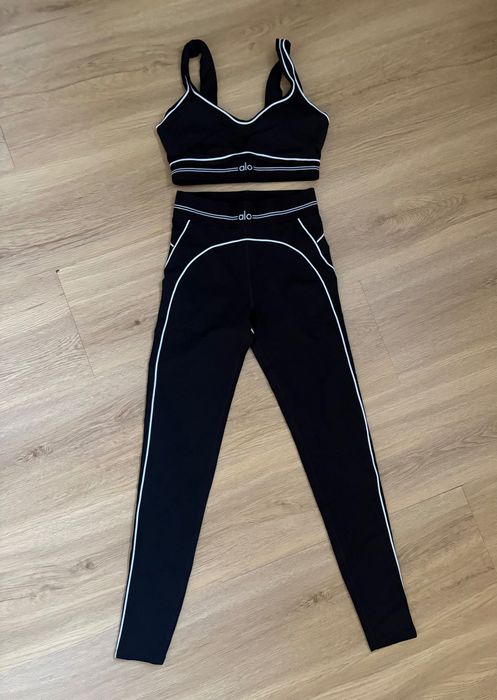 Alo Yoga legginsy + top rozmiar S czarny