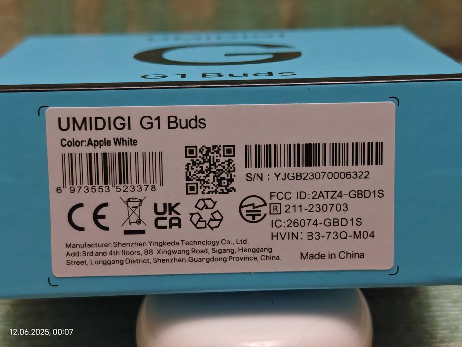 Наушники UMIDIGI G1 Buds