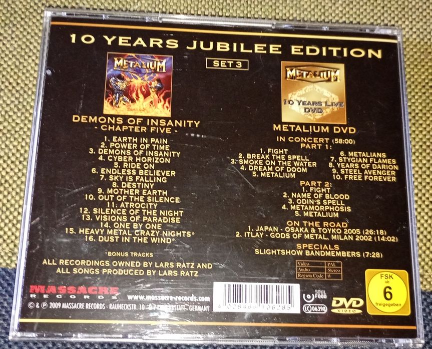 Metalium - 10 Years Jubilee Edition (Set 3) CD Heavy Power Metal