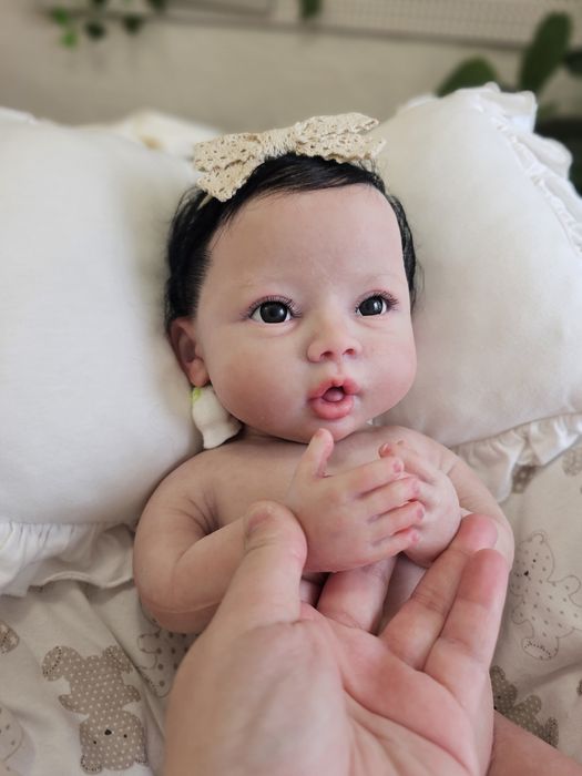 Boneca  bebé Reborn silicone solido