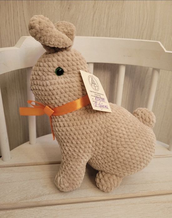 Królik handmade maskotka