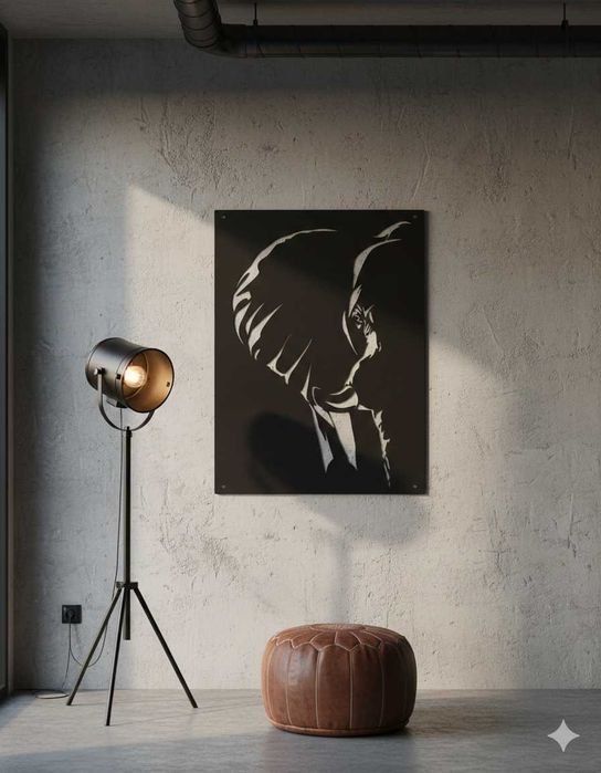Metalowy obraz – Słoń | 49x66 cm | Efekt 3D